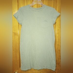 Green Time and Tru Light Green Short Sleeve Tee-shirt Dress, Size S